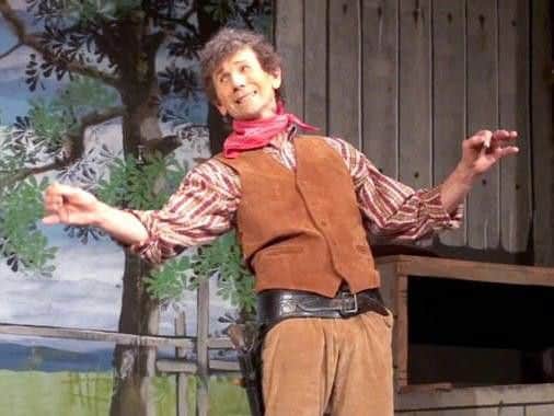 John Sangster as Curly in St Ambrose Players' 2013 Musical Oklahoma