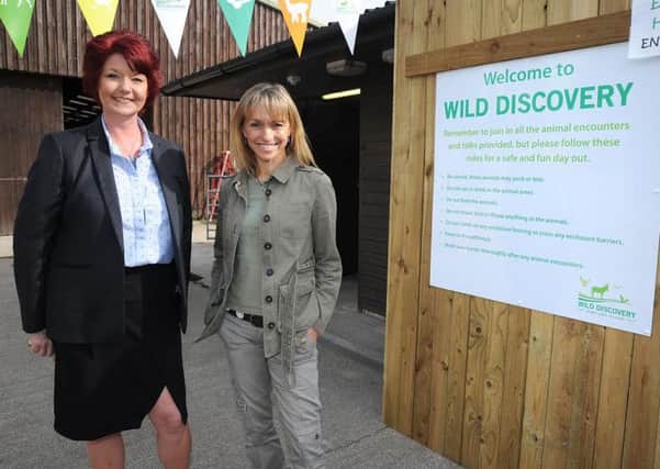 AWARD: Diane Cottam with Michaela Strachan at Ribby Halls Wild Discovery Centre