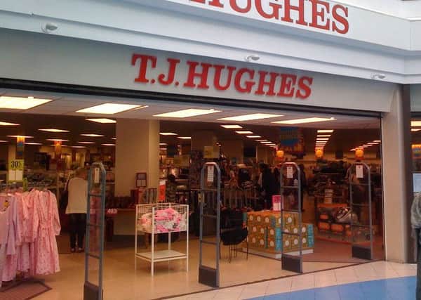 TJ Hughes store in the Fishergate Shopping Centre, Preston, before it left the centre
