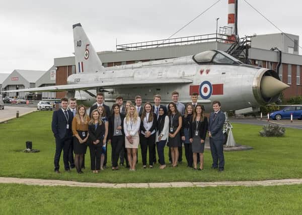 NEW BLOOD: Some of the apprentices at BAE Systems
