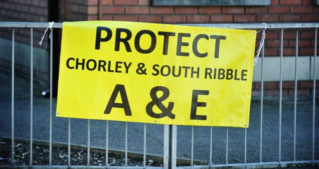 A reader is concerned about the delay of the re-opening of Chorleys A&E department