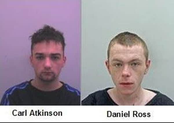 Officers are trying to trace Daniel Ross, 19 and Carl Atkinson, 20, both from Preston, after a report of a sexual assault against a teenage girl.