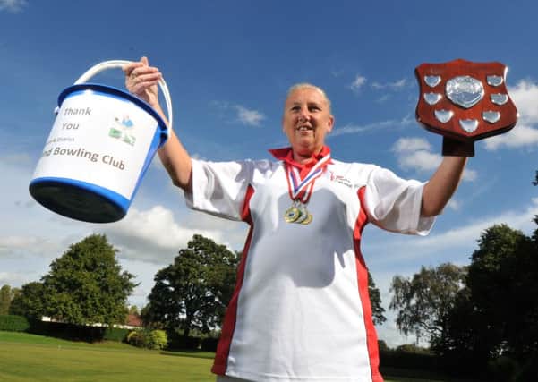 Partially sighted  Liz  Ward is seeking sponsorship to compete in international bowling championships in South Africa next year