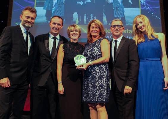 -Runshaw College's Foxholes Restaurant is the AA college restaurant of the year. Hugh Dennis, Simon Tarr Chief Executive of People 1st, Jenny Cruickshanks & Fiona Merrill from Foxholes Restaurants, Sean Wheeler Chair of the Employers Accreditation Panel and Kirsty Lloyd-Jukes AA Membership Services