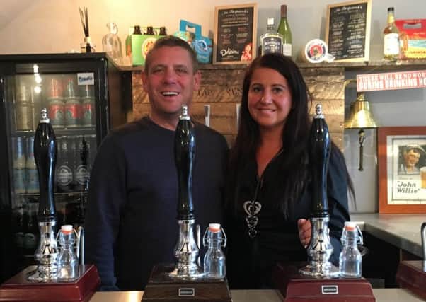 Nickie and Duncan Crosbie at Longridge's first micropub Tap & Vent.