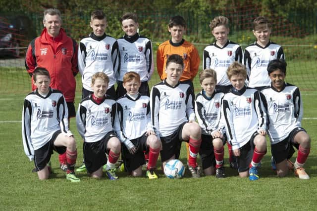 Junior Sport Match of the Week Cadley Boys v Longridge Town Under-13s Cup final (Central Lancs League) Cadley  Back row, from left, Cadley manager Paul Fitzgerald, Daniel Cookson, Lewis Grant, Kieran Houghton, Sam Maddox and Ty Rowland Front row, from left, Dylan Crossey, Jack Houlding, Bradley Smith, Will Pitt, Lewis Culshaw, Jack Ormsby and Raees Patel