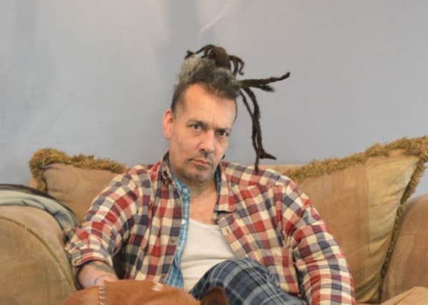 Chuck Mosley prepares for his acoustic date in Blackpool