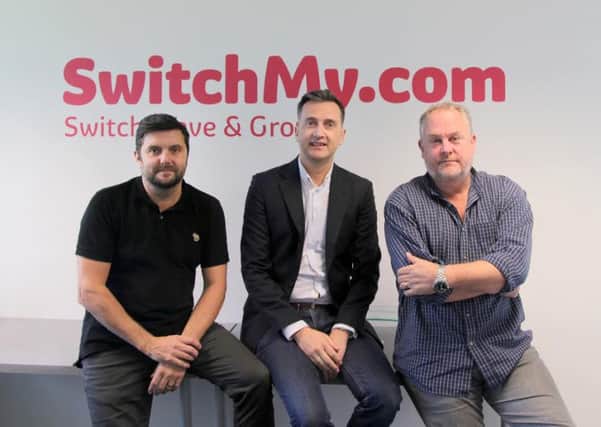 Left to right: Simon Iredale, Anthony Mayall and Steve Ormand of Switchmy.com