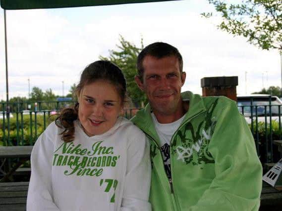 Beth Wood pictured with her dad staff sgt Glyn Hole, who died in a motorbike accident in 2010