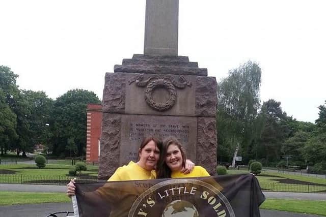 Beth Wood with her mum Sharon Wood, who will both be taking part in the  10km Rock Solid Race in Milton Keynes in aid of charity Scotty's Little Soldiers