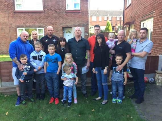Steve De-haan surrounded by loving friends and family who "will not rest" until they have raised the Â£50,000 to put him through specialist cancer treatment in Germany