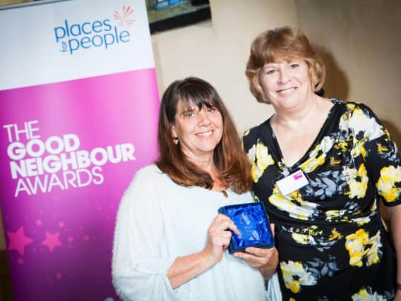 Denise Willis (left) with her neighbour Monica, who nominated her for a Good Neighbour Award with Places for People