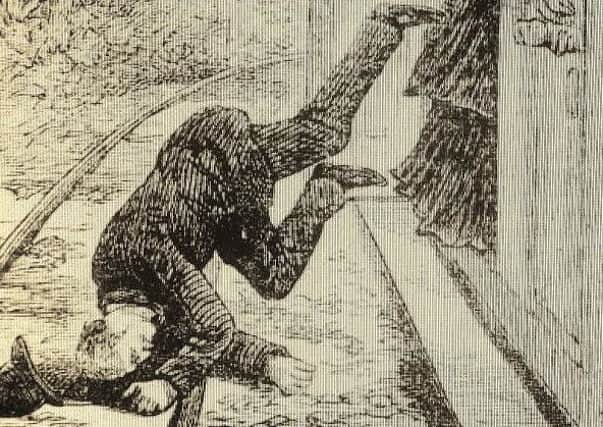 The escape bid sketch from the Illustrated Police News