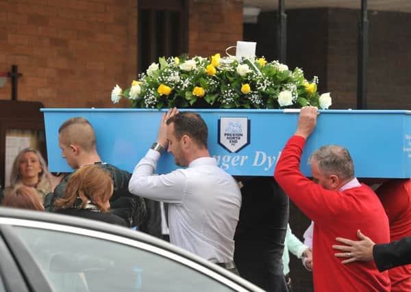 Photo Neil CrossThe funeral of Dylan Crossey - 15 year old killed in hit and run, at St Teresa's Church, Penwortham