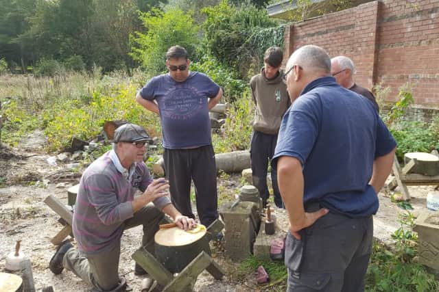 Veterans at work for the Dig In North West project