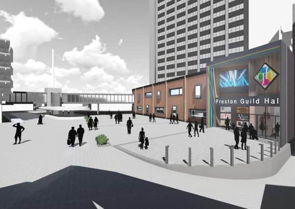 CGI of Preston's Guild Hall, after plans were revealed for LeVeL
