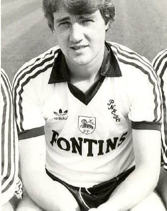 Jonathan Clark scored twice for PNE in their 6-4 defeat at Plymouth in 1984