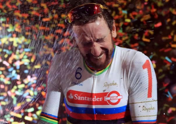 Sir Bradley Wiggins after finishing second in the Six Day London Event
