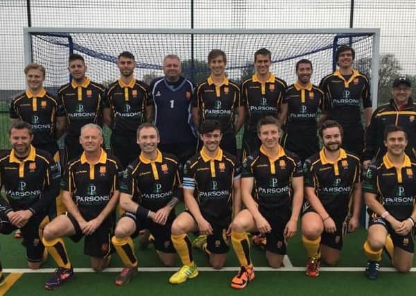 Lancaster and Morecambe Hockey Club's men's first team 2016-2017.