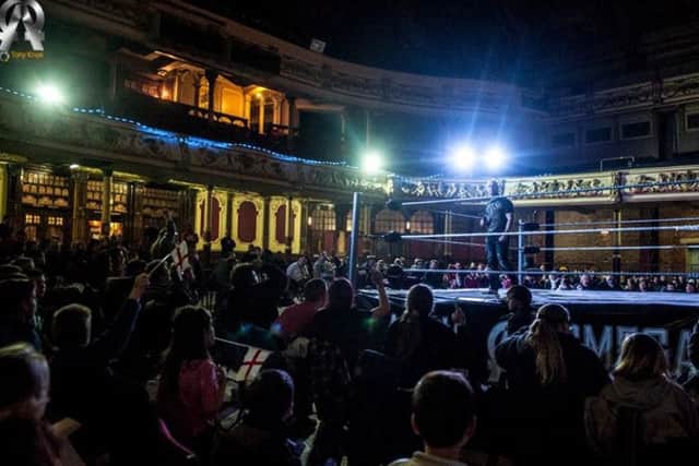 The Winter Gardens in Morecambe is an atmospheric venue for professional wrestling.