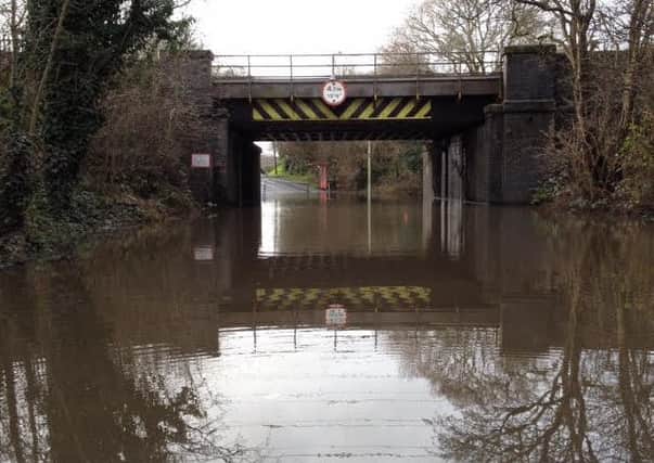 Euxton Lane during last year's floods