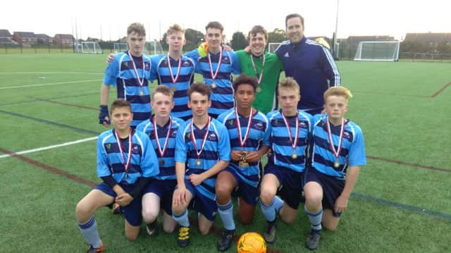 Garstang Community Academy Year 11 football team are district champions