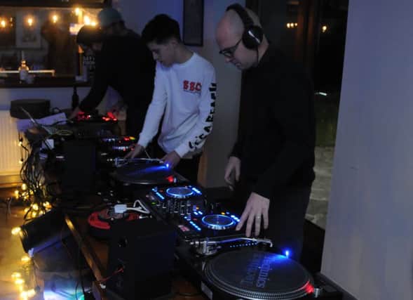 Oliver Tenant, Steve Nicholson-Wrigley, Will Mac, and Neil Bullen at the Bedroom DJ event at Cafe Velo