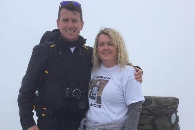Jeremy and Yvonne Moss on top of Snowdonia
