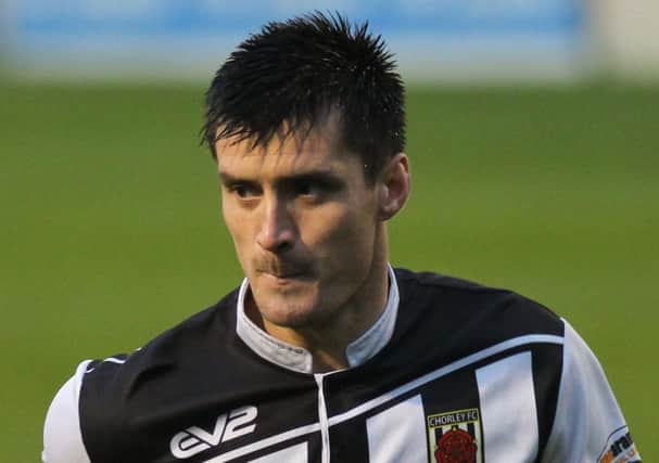 Chorley defeder Stephen Jordan will come up against either Hednesford Town or Stafford Rangers in the FA Trophy