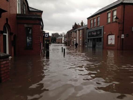 Flooding in Croston, Lancashire