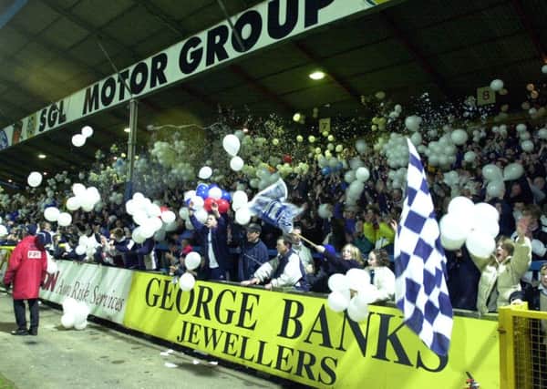 A carnival night as Preston supporters stand on the Town End for the last time