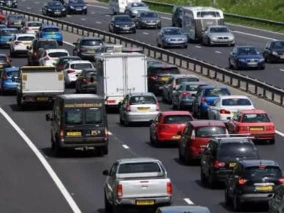 Traffic is building on the Southbound M6 between junctions 19 and 20
