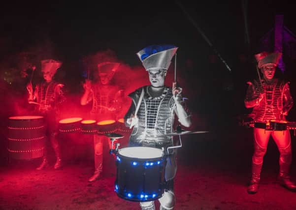 Chorley Council Astley Hall Illuminated with Spark the LED drummers
