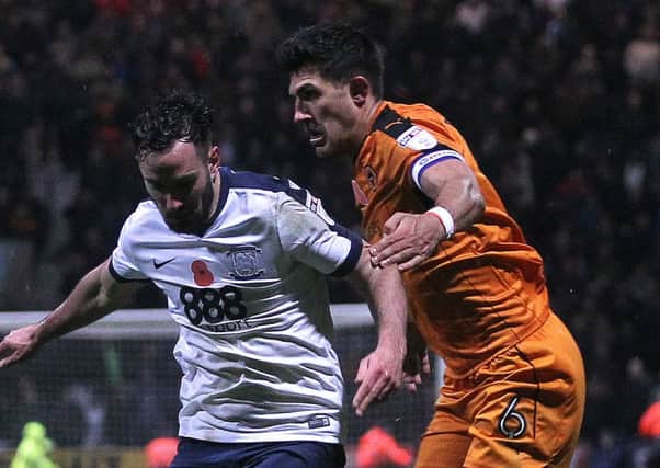 Greg Cunningham battles with  Wolverhampton Wanderers' Danny Batth