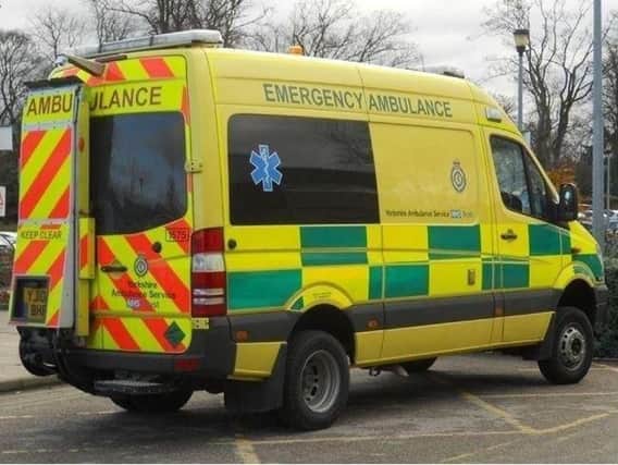 Ambulance services attended the scene of the accident in Ashton-in-Ribble