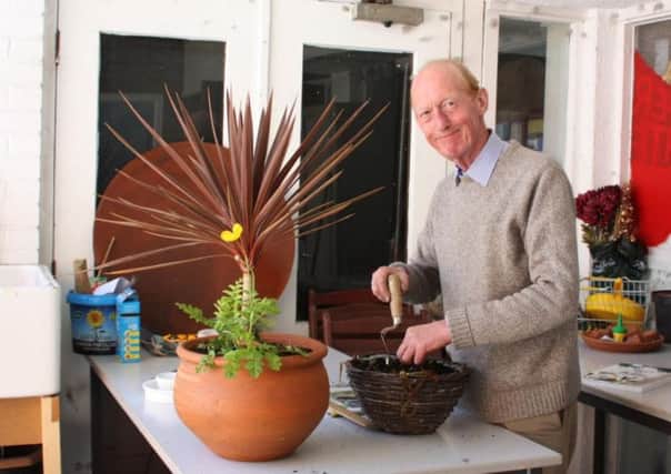 Gardener Chris Farron at Penwortham Priory Academy