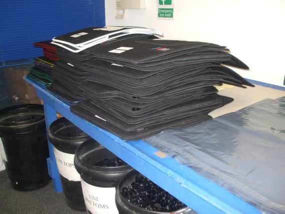 Car mats seized in raid