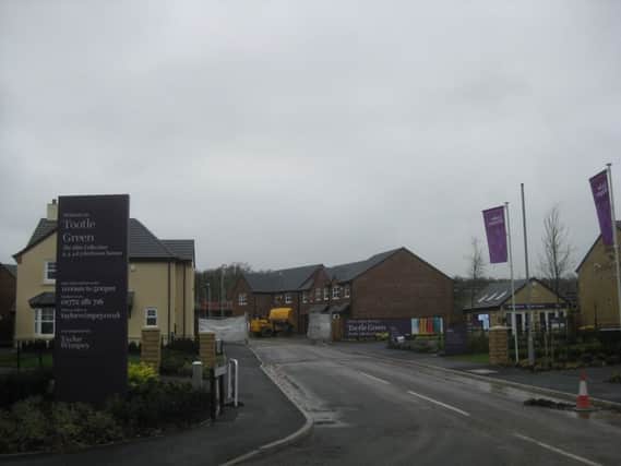 The Tootle Green site entrance to the Taylor Wimpey development, off Dilworth Lane in Longridge. See letter