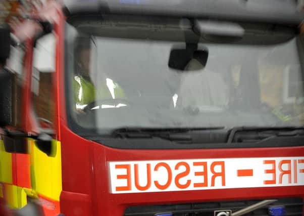 A man was rescued by fire services yesterday evening