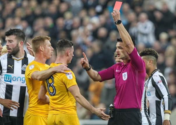 Alan Browne has completed a suspension for his red card at Newcastle