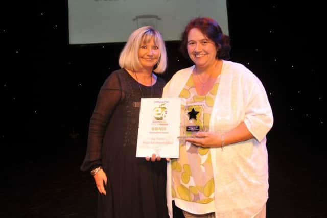 Unsung Hero Award Winner Susan Naylor at the Lancashire Evening Post Education Awards