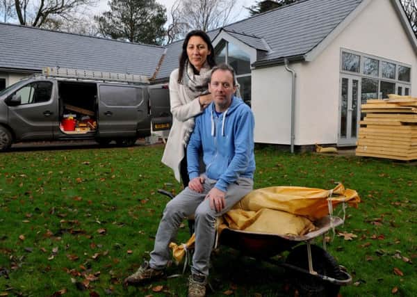 Photo Neil Cross
Brian and Victoria Laverty moving back into their home in Garstang twelve months after being flooded out of their home by Storm Desmond and after months of renovations, were flooded again in August, 2016