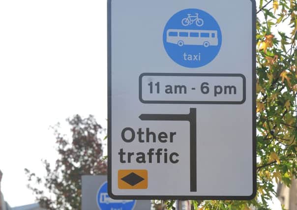 Fishergate's bus lane signs