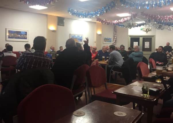 Morecambe FC supporters at the meeting on Thursday night.