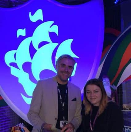 Charlotte Bower, 16, from Chorley got the chance to work on the set of CCBC show Blue Peter.
