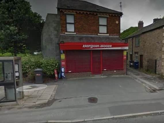 A robber stole cash from Bargain Booze in Bamber Bridge.