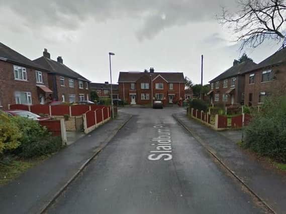 Fire crews were called to reports of a man on fire in Preston