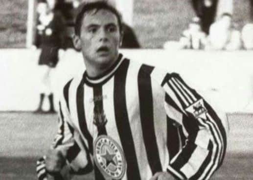 ORDEAL: David Eatock today and in his days as a player with Newcastle
