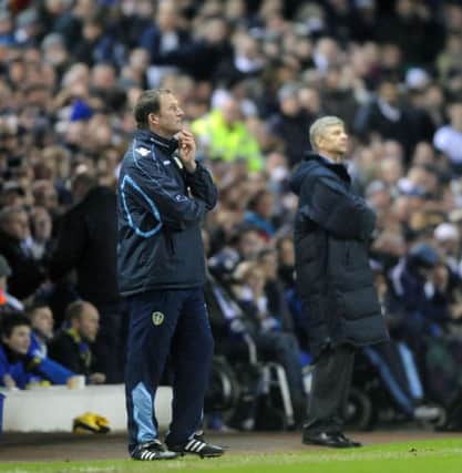 Simon Grayson came up against Arsene Wenger in the FA Cup while as Leeds manager