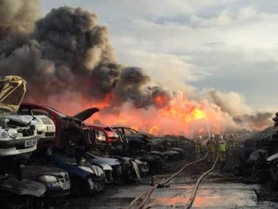 Fire crews from across Lancashire have been helping to bring the blaze under control